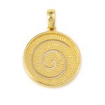 14k Gold Spiral Pendant - Image 3