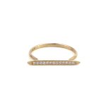 14K Yellow Gold Ring with Cubic Zirconia