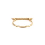 14K Yellow Gold Ring with Cubic Zirconia - Image 3