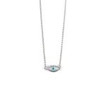 Evil Eye Necklace with Zircon - Sterling Silver 925