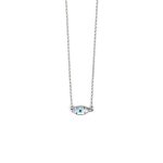 Evil Eye Necklace with Zircon - Sterling Silver 925 - Image 2