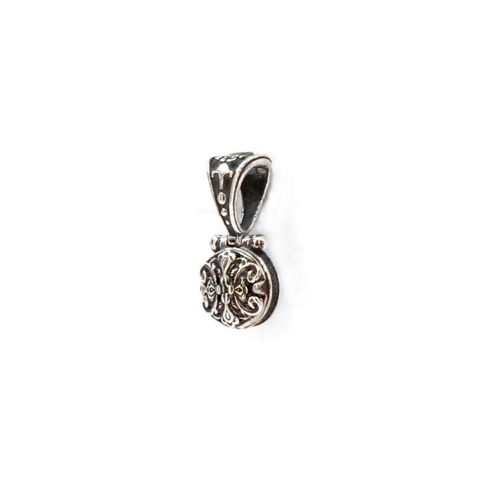 Byzantine Aquamarine Swarovski Pendant - Image 3