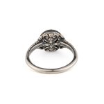 Byzantine Ring with Aquamarine Swarovski Stone - 925 Sterling Silver Gold Plated - Image 3