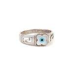 Meandros Fildisi Flower Ring - 925 Sterling Silver