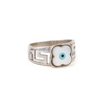 Meander Fildisi Flower Ring - 925 Sterling Silver