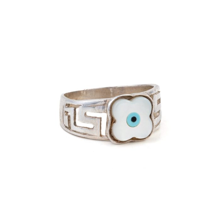 Meander Fildisi Flower Ring  - 925 Sterling Silver - Image 1