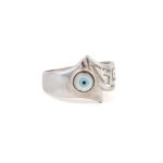 Fildisi Eye Meander Ring - 925 Sterling Silver