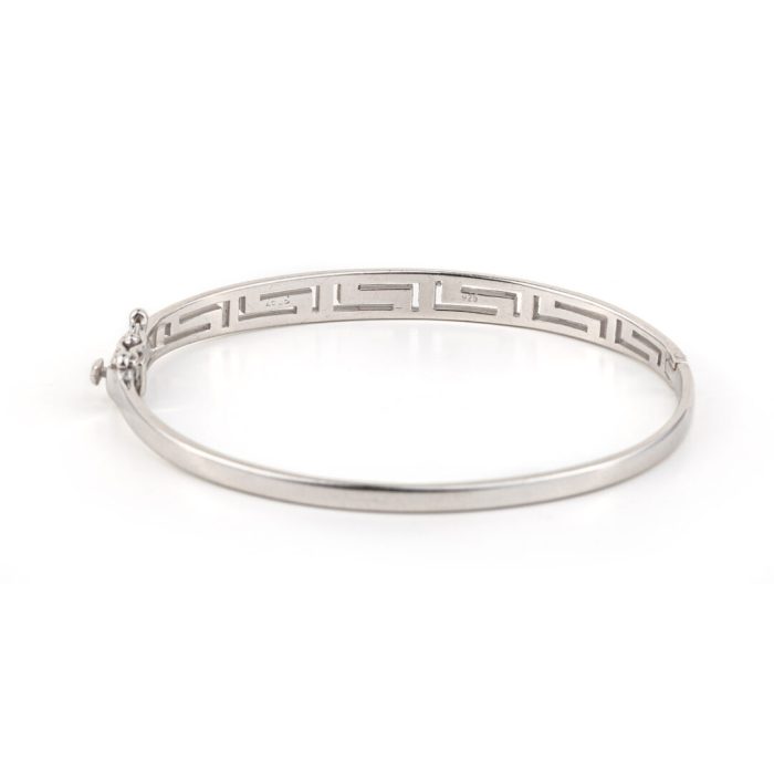 Meander Bangle Bracelet – 925 Sterling Silver - Image 3