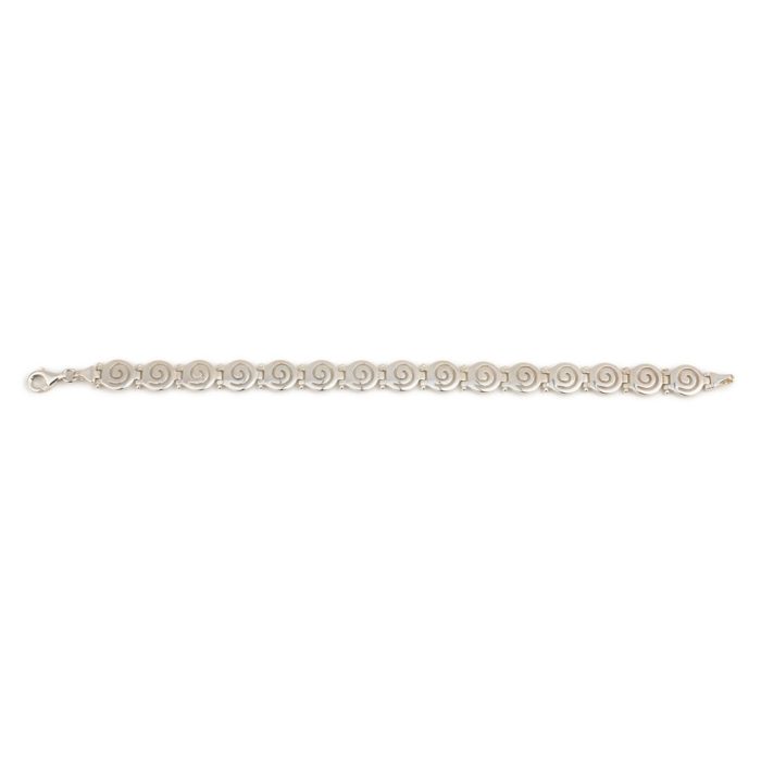 Sterling Silver Bracelet with Spiral design - Image 2