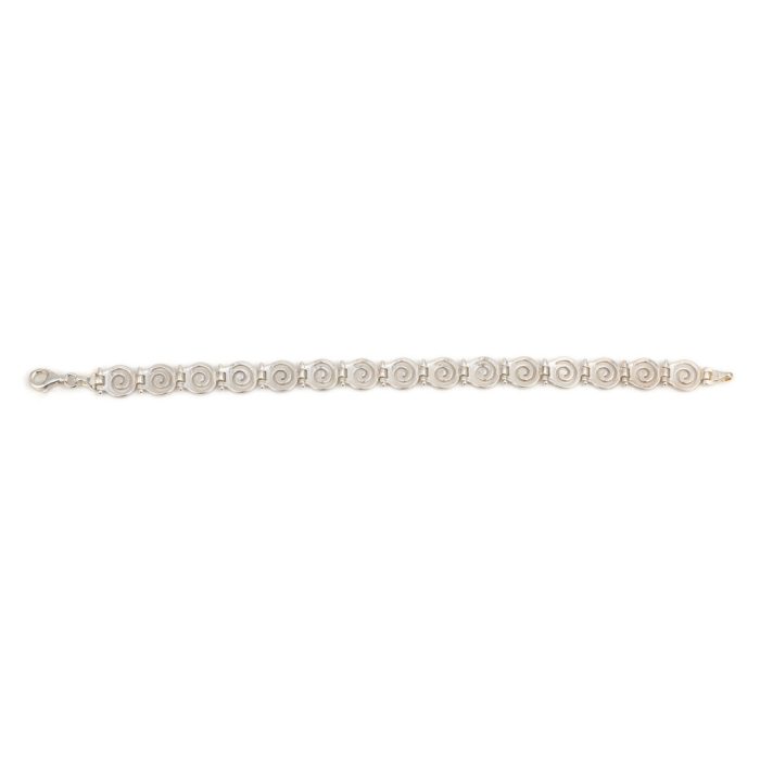 Sterling Silver Bracelet with Spiral design - Image 3