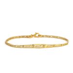 Greca Link Bracelet - Sterling Silver and Gold Plated - Image 3
