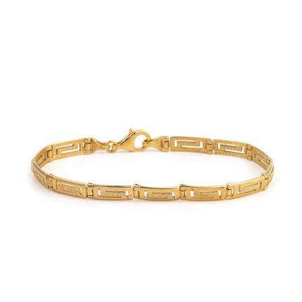 Greek Key Meander Link Bracelet