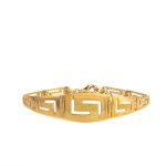 Greca Link Bracelet - Sterling Silver and Gold Plated - Image 6