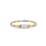 Meander-Greek Key Link Bracelet – Gold Plated and Sterling Silver - Image 5