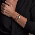 Meander-Greek Key Link Bracelet – Gold Plated and Sterling Silver - Image 2