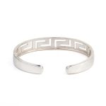 Greek Key Cuff Bracelet - 925 Sterling Silver - Image 3