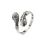 Double Headed Serpent Ring - Sterling Silver - Image 2