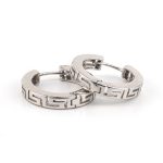 Meander - Hoop Earrings in Sterling Silver - Image 3