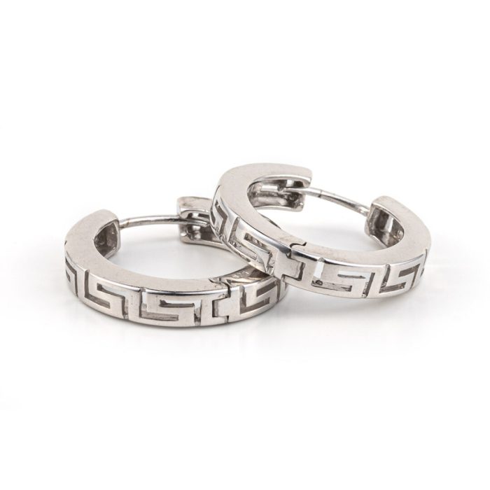 Meander - Hoop Earrings in Sterling Silver - Image 3