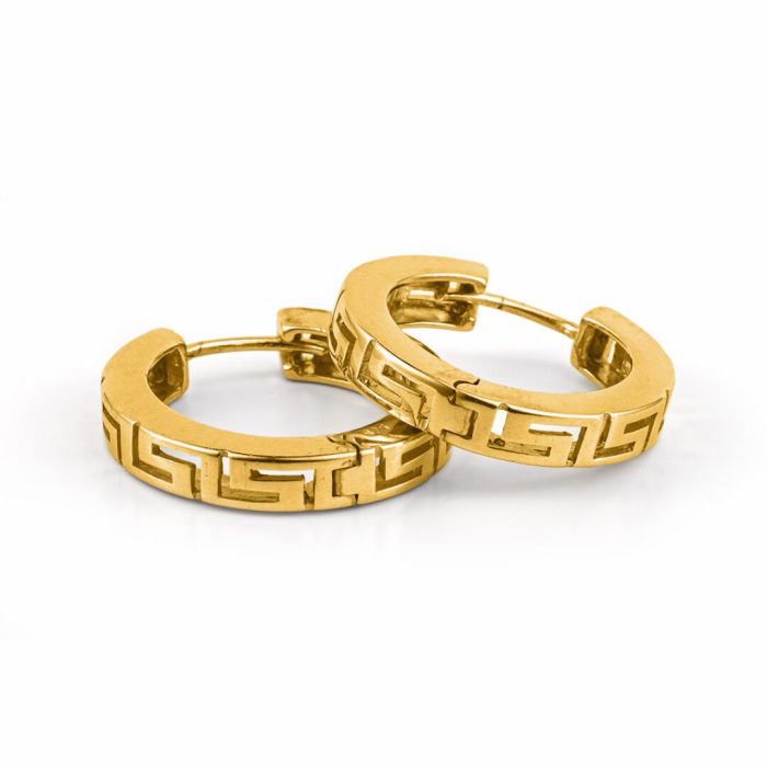 Meander - Hoop Earrings in Sterling Silver - Image 1