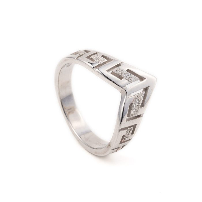 Sterling Silver Ring with Meander - Image 2