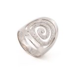 Spiral Sterling Silver Ring - Image 3