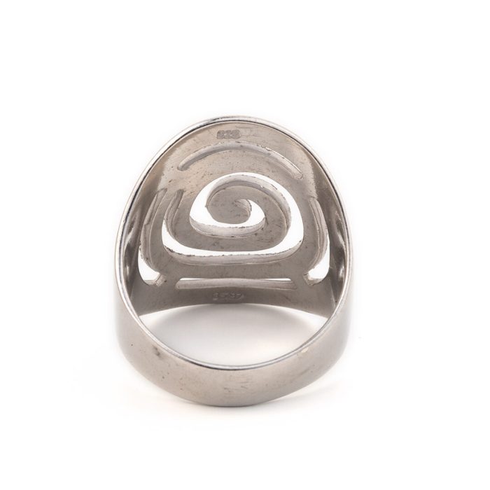 Spiral Sterling Silver Ring - Image 4