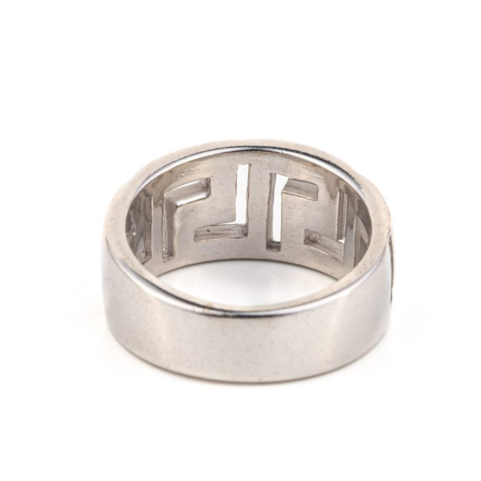 Greek key Ring - Sterling Silver - Image 3