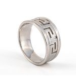 Greek key Meander Ring in Sterling Silver - Image 2