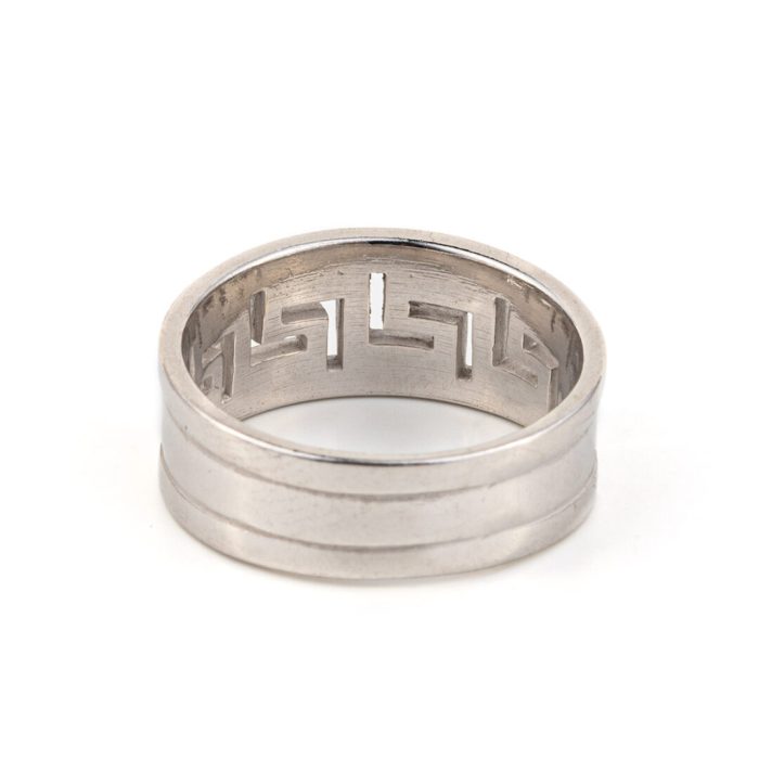 Greek key Meander Ring in Sterling Silver - Image 3