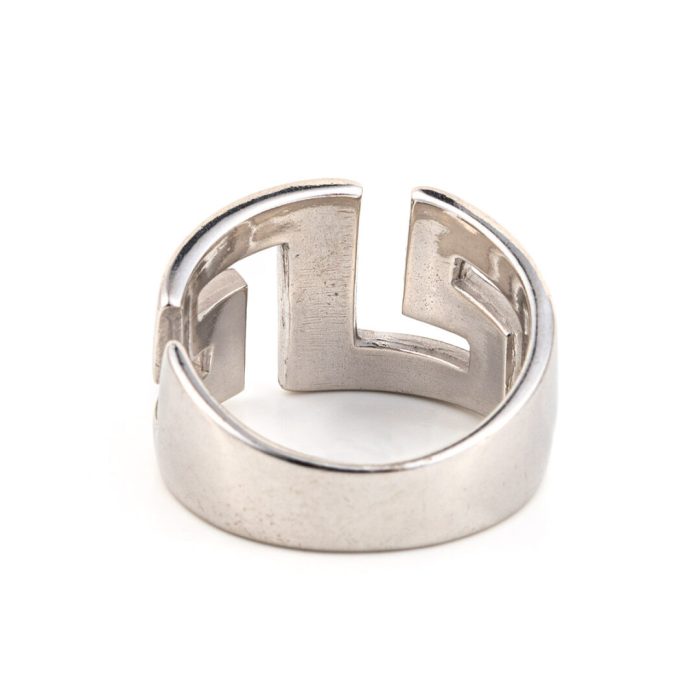 Greek key - Sterling Silver Ring - Image 2