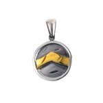 Spartan Shield Pendant - 925 Sterling Silver - Image 2