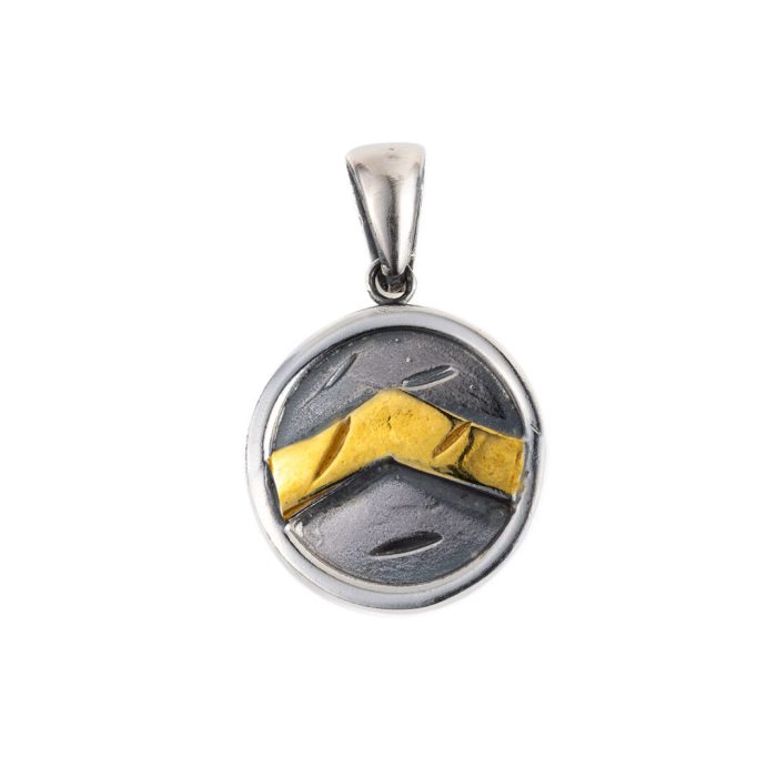 Spartan Shield Pendant - 925 Sterling Silver - Image 2