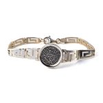 Phaistos Disc Link Bracelet - 925 Sterling Silver - Image 4