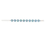 Spiral Blue Opal Bracelet - 925 Sterling Silver - Image 3