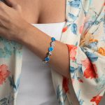 Spiral Bracelet - 925 Sterling Silver with Opal - Image 2