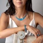 Βραχιόλι Bangle Μαίανδρος με Μπλε Όπαλ - Ασήμι 925 - Image 8