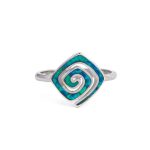 Meander Opal Ring – Sterling Silver 925