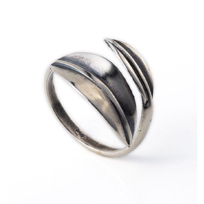 Olive Leaves Ring - Sterling Silver 925 - Image 2