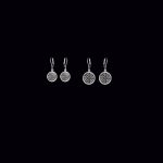 Vergina Sun Earrings - Sterling Silver - Image 2