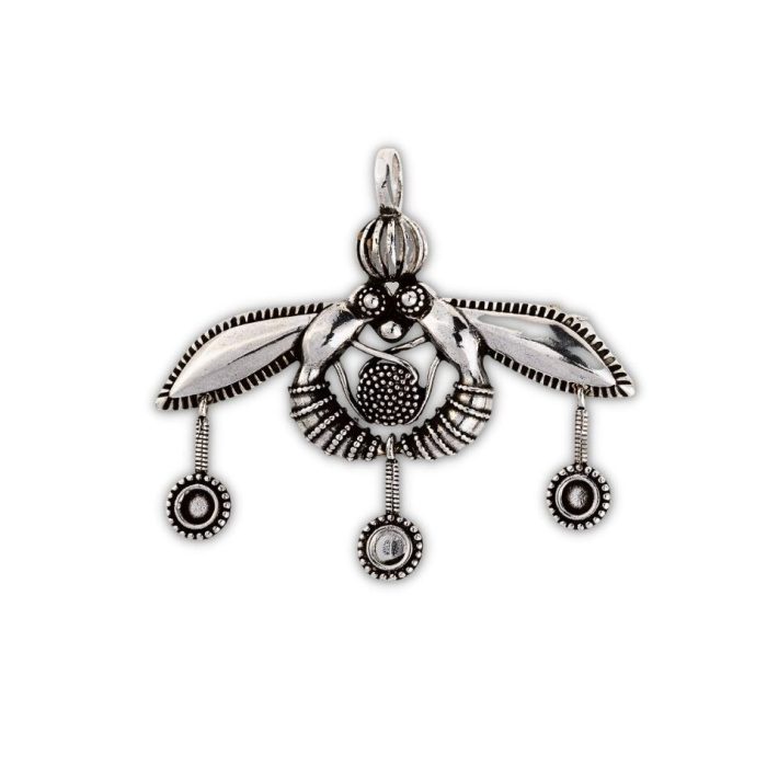 Malia bees pendant and brooch in sterling silver - Image 1