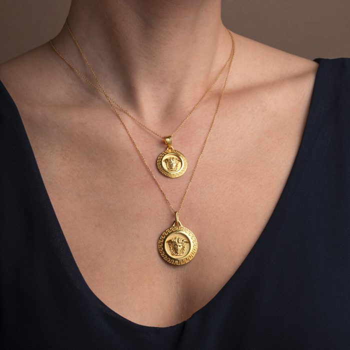 Medusa Pendant - Gold Plated Pendant - Image 2