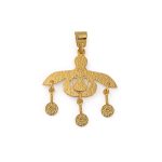 Minoan Bee Pendant – Sterling Silver and Gold Plated - Image 3