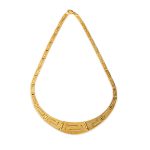 Gold plated meander necklace - Image 2