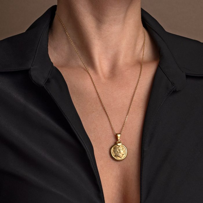 Alexander The Great Pendant - Gold Plated and Sterling Silver - Image 7