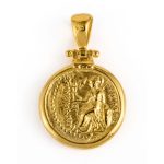 Alexander The Great Pendant - Gold Plated and Sterling Silver - Image 5