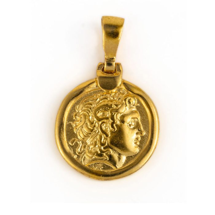 Alexander The Great Pendant - Gold Plated and Sterling Silver - Image 1