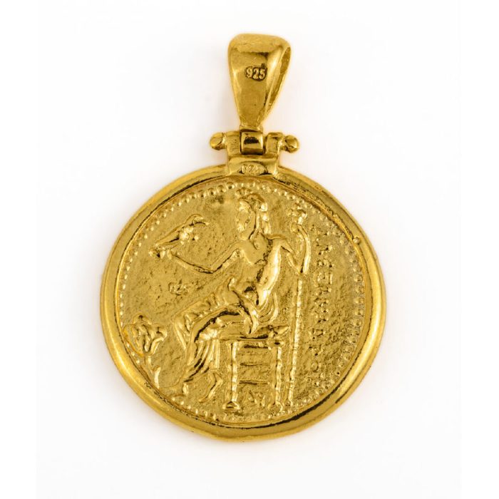 Hercules Coin Pendant - Gold Plated - Image 2