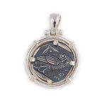 Goddess Athena and Owl Pendant - 925 Sterling Silver - Image 3
