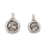 Goddess Athena and Owl Pendant - 925 Sterling Silver - Image 4